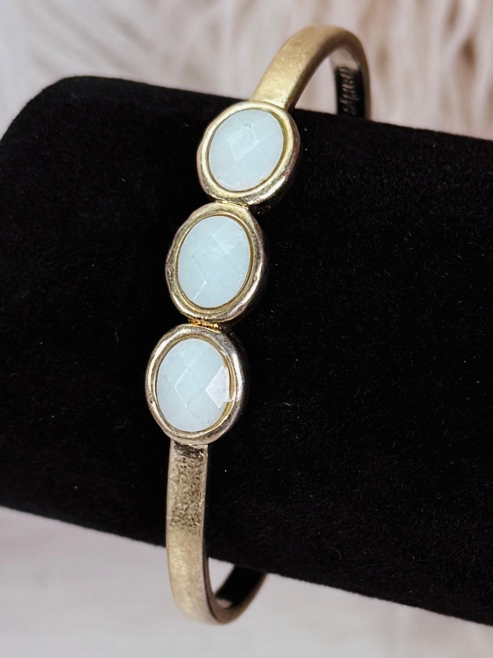 Pretty Marlyn Schiff Silvertone cuff bracelet